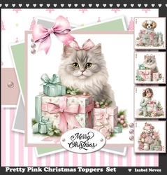 Pretty Pink Christmas Toppers Set