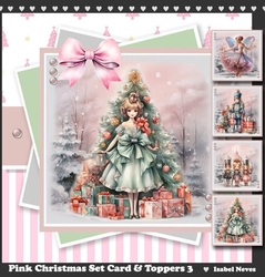 Pretty Pink Christmas Toppers Set 3