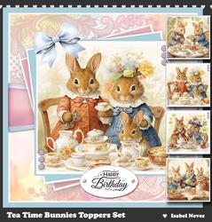 Tea Time Bunnies Toppers Set
