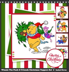 Winnie The Pooh And Friend Christmas Toppers Set