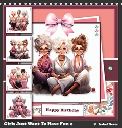 Girls Just Want To Have Fun Toppers Set 2