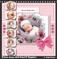 Sweet Baby Girl Toppers Set