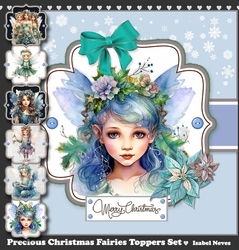 Precious Christmas Fairy Toppers Set