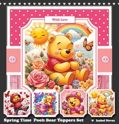 Spring Time Pooh Bear Toppers Set