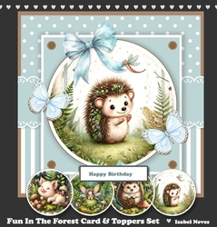 Fun In The Forest Card & Toppers Set