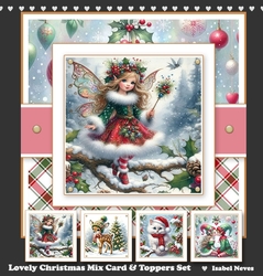 Lovely Christmas Mix Card and Toppers Set
