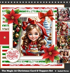The Magic At Christmas Card & Toppers Set