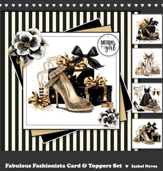Fabulous Fashionista Card & Toppers Set