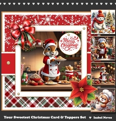 Your Sweetest Christmas Card & Toppers Set