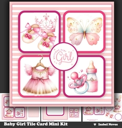 Baby Girl Tile Card
