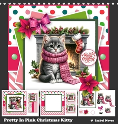Pretty In Pink Christmas Kitty