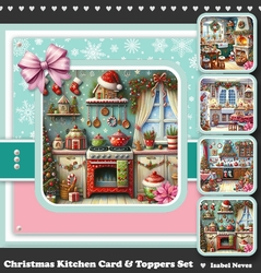 Christmas Kitchen Card & Toppers Set