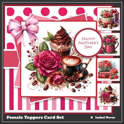 Female Card Toppers Set