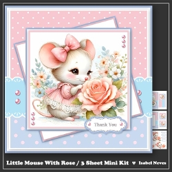Little Mouse With Rose
