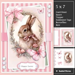 Easter Rabbit And Butterfly