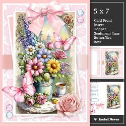 Spring Flowers And Coffee Window