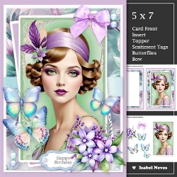 Art Deco Spring Lady Lilac