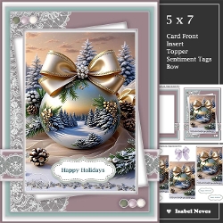Winter Scene Beautiful Bauble