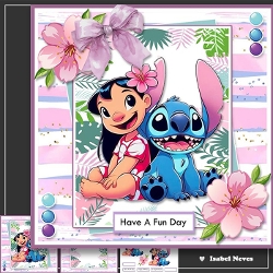 7x7 ~ Lilo And Stitch Birthday Girl