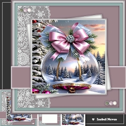 6x6_Winter Scene Beautiful Bauble 3