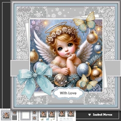 6x6 Sweetest Christmas Bauble Angel