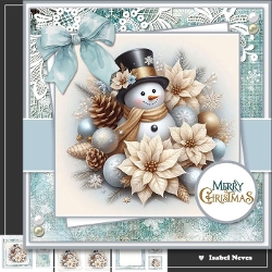 Image of cup1385354_2073 - Happy Jolly Poinsettia Snowman
