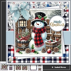 Frosty Christmas Wishes Snowman