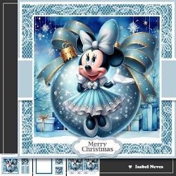 Beautiful Minnie Mouse Christmas Bauble