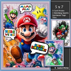Set Of 3 ~ Super Mario Birthday