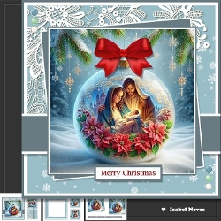 Lovely Nativity Scene Bauble