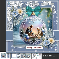 A Child Is Born Nativity Bauble
