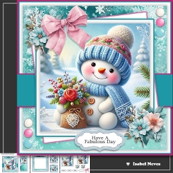 Pretty Snowman Floral For You