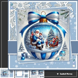 Santa Scene Bauble