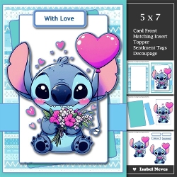 5x7 ~ Stitch With Love
