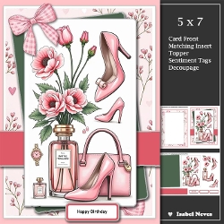 5x7 ~ PerfumeShoesFlowersAndBag