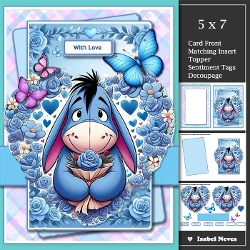 5x7 ~ Eeyore With Love