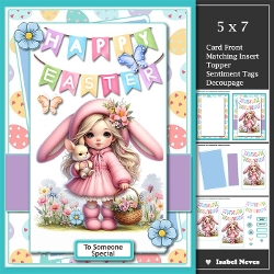 5x7 ~ Happy Easter Girl