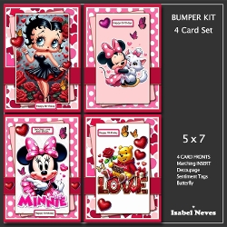 cup1422985_2073 - 5x7 ~ Bumper Kit ~ Love Hugs And Kisses Birthday Wishes