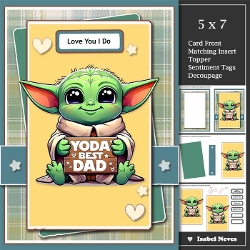 5x7 ~ Yoda Best Dad