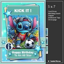 5x7 ~ Kick It ~ Birthday All Star
