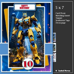 5x7 ~ Transformers Birthday