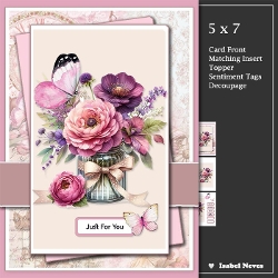 5 x 7 ~ Blossoms And Butterflies