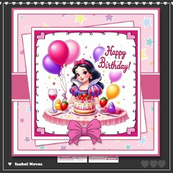 6x6 ~ Snow White Birthday Girl