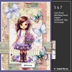 5x7 ~ Lovely Little Flower Girl