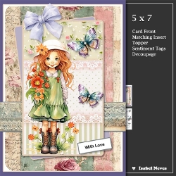 5x7 ~ Sweet Little Flower Girl