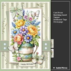 5x7 ~ Spring Butterfly Bouquet
