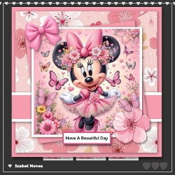 6x6 ~ Minnies Flower Butterfly Garden