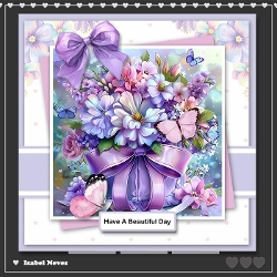 6x6 ~ Beautiful Day Floral Bouquet