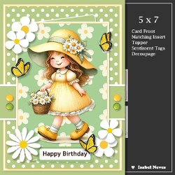 5x7 ~ Darling Daisy Girl
