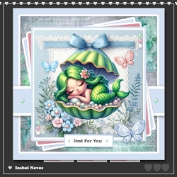 Cute Sleeping Mermaid